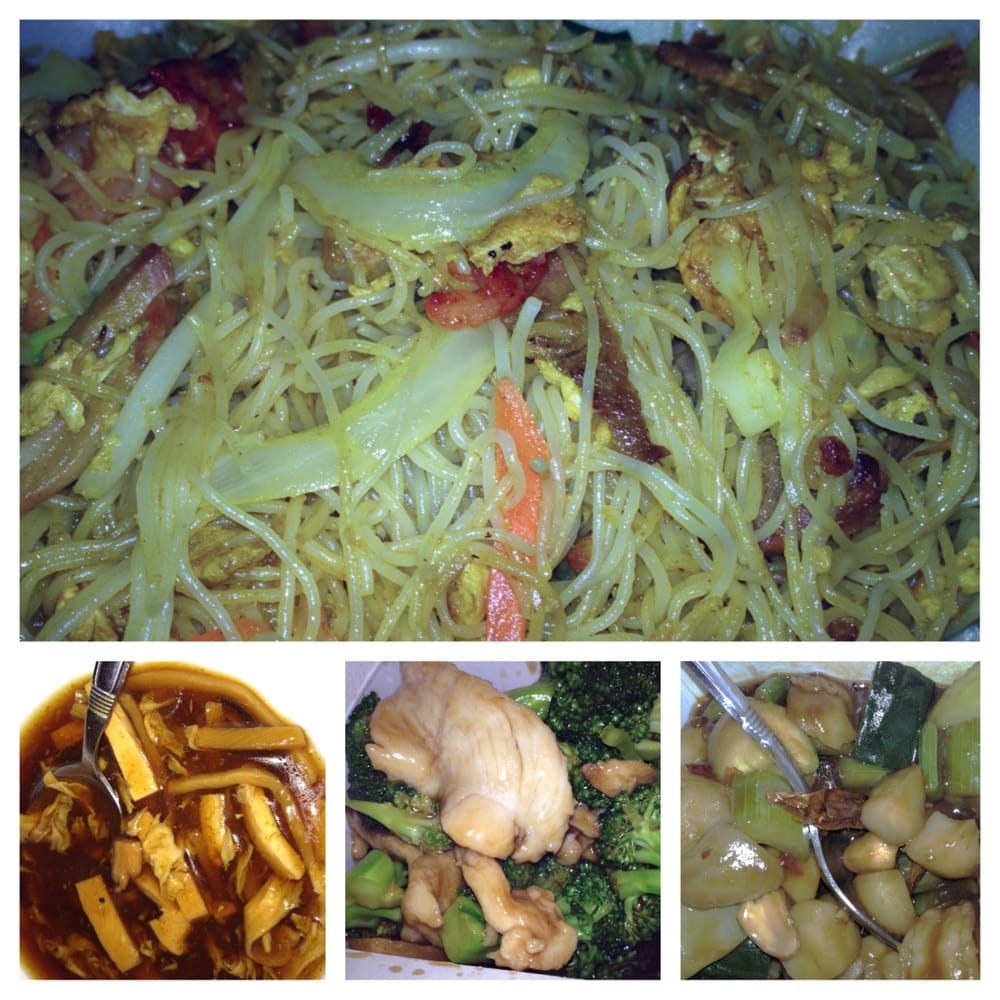 Singapore mei fun; Hot & Sour soup; Chicken & Broccoli ...