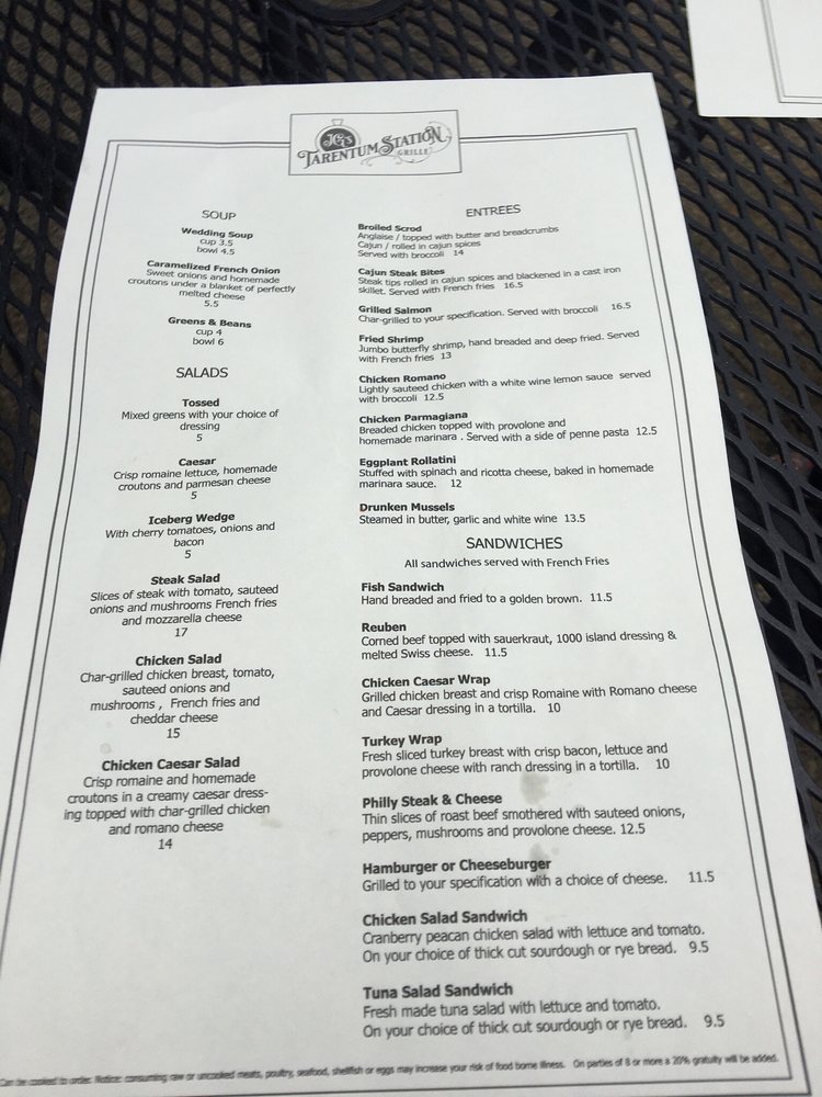 JG's Tarentum Station Grille