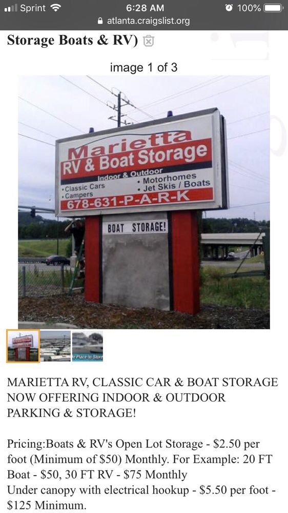 Marietta Rv Boat Storage Self Storage 1850 Roswell Rd