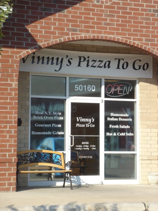 Vinny’s Pizza To Go CLOSED Pizza 50160 Governors Dr, Chapel Hill