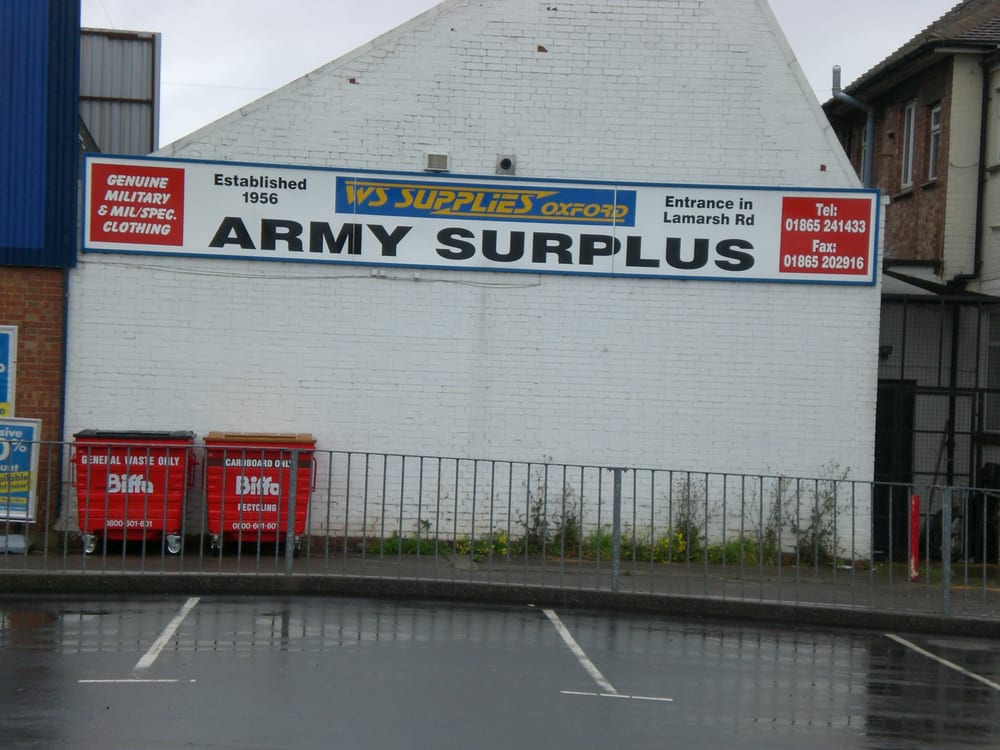 WS Supplies Army Surplus Military Surplus Lamarsh Road, Oxford