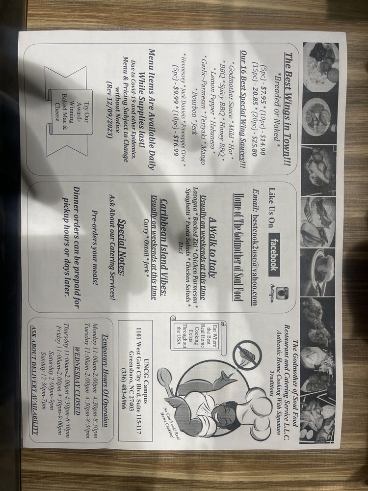 The Godmother of Soul Food Restaurant And Catering Service