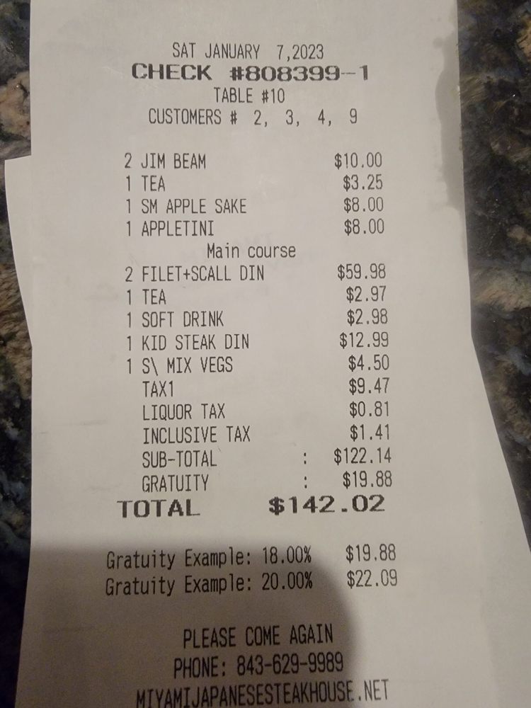 Miyami Japanese Steakhouse