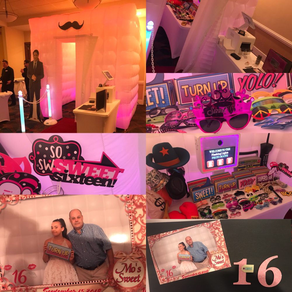 Flashing Lights Photo Booth