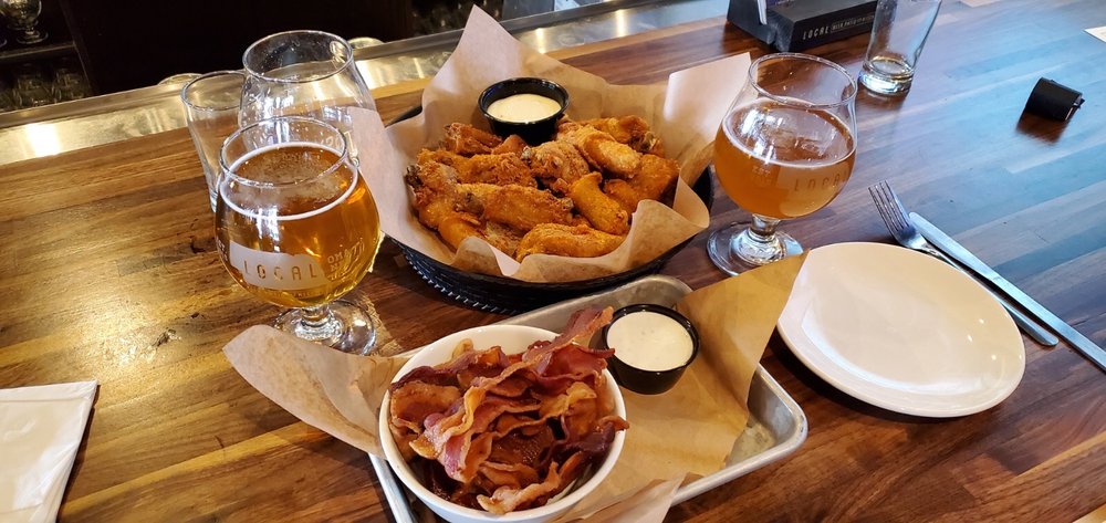 Local Beer, Patio And Kitchen
