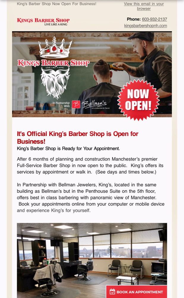 kings barber shop barbers 1650 elm st manchester nh phone barbershop websites