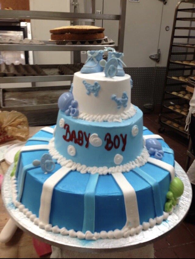 Baby Shower Cake 3 Milk Pastel De Para Bebe