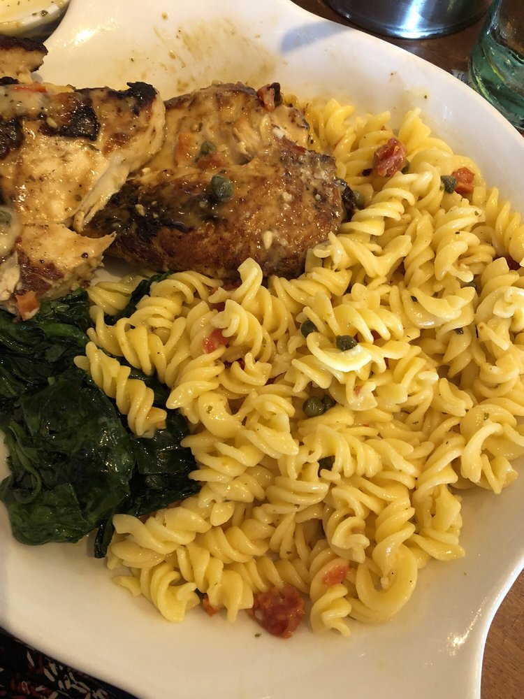 En Piccata W Spinach Gluten Free Rotini Extra Sauce
