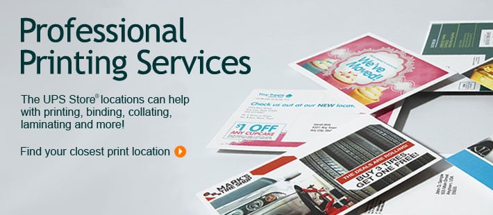 ups store laminating near me