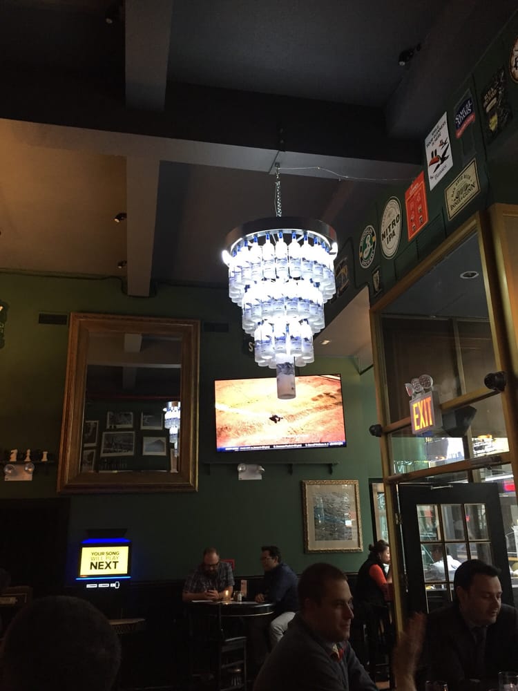 The Grey Goose Chandelier Is Fun Yelp Photo Of Sean S Bar Kitchen New York Ny United States The