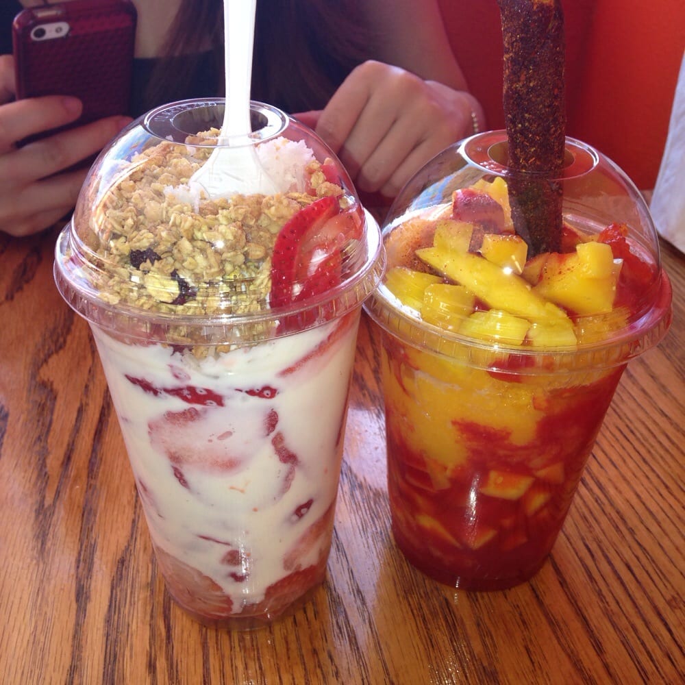 Fresca Con Crema & Mangonada. The Fresca was better for me