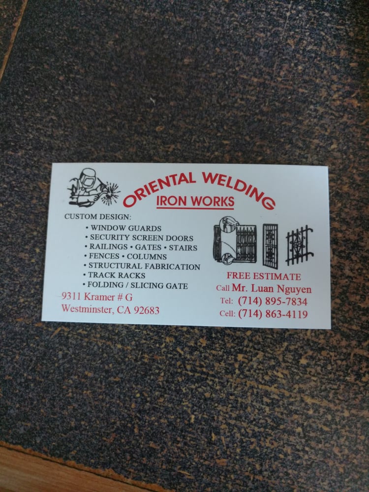 Oriental Welding Iron