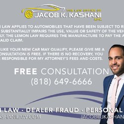 California Lemon Law Attorneys In Los Angeles >> The Lemon Law Office Of Jacob K Kashani 45 Reviews Legal California Lemon Law Attorneys In Los Angeles >> The Lemon Law Office Of Jacob K Kashani 45 Reviews Legal