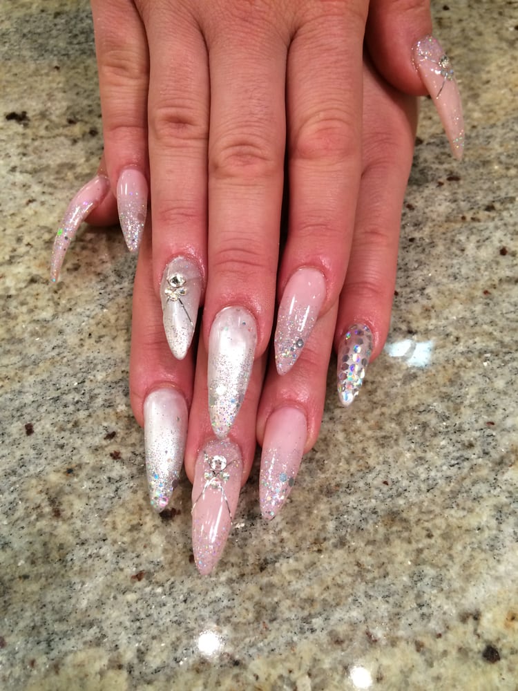 Girly stiletto nails Yelp