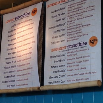 Tropical Smoothie Cafe Naples Menu Tropical Smoothie Cafe Naples Menu
