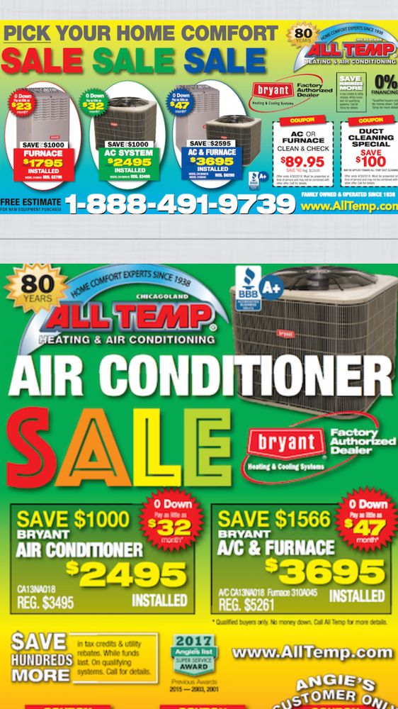 Here Is A Coupon You Sent Did Not Exist I Took My Business To Photo Of All Temp Heating Air Conditioning Chicago Il United States