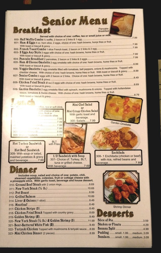 Online Menu Of Russells Family Restaurant Restaurant Chico