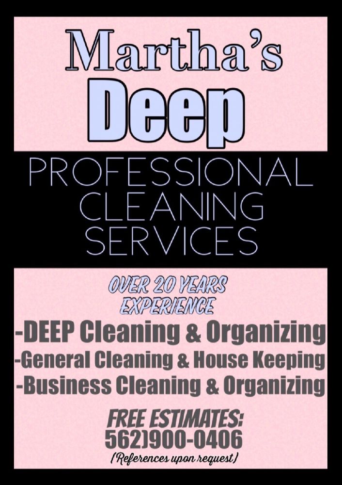 Martha's DEEP Professional Cleaning Services