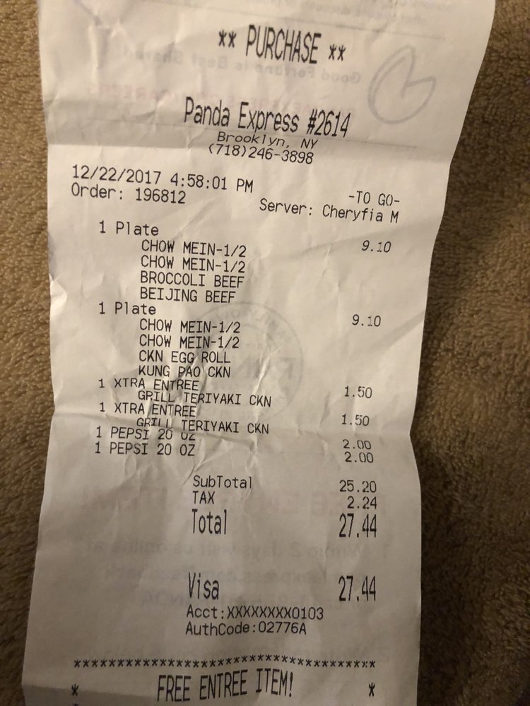store number and receipt yelp