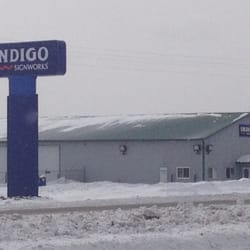 indigo signworks get quote signmaking 2885 quail rd ne sauk indigo sign works