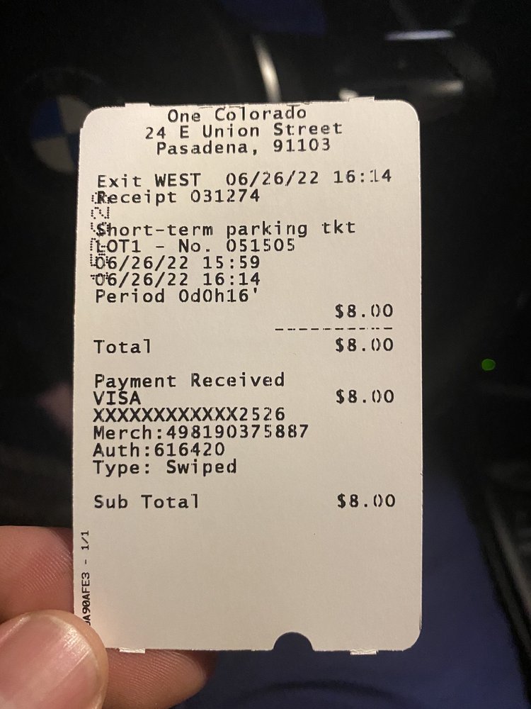 One Colorado Parking