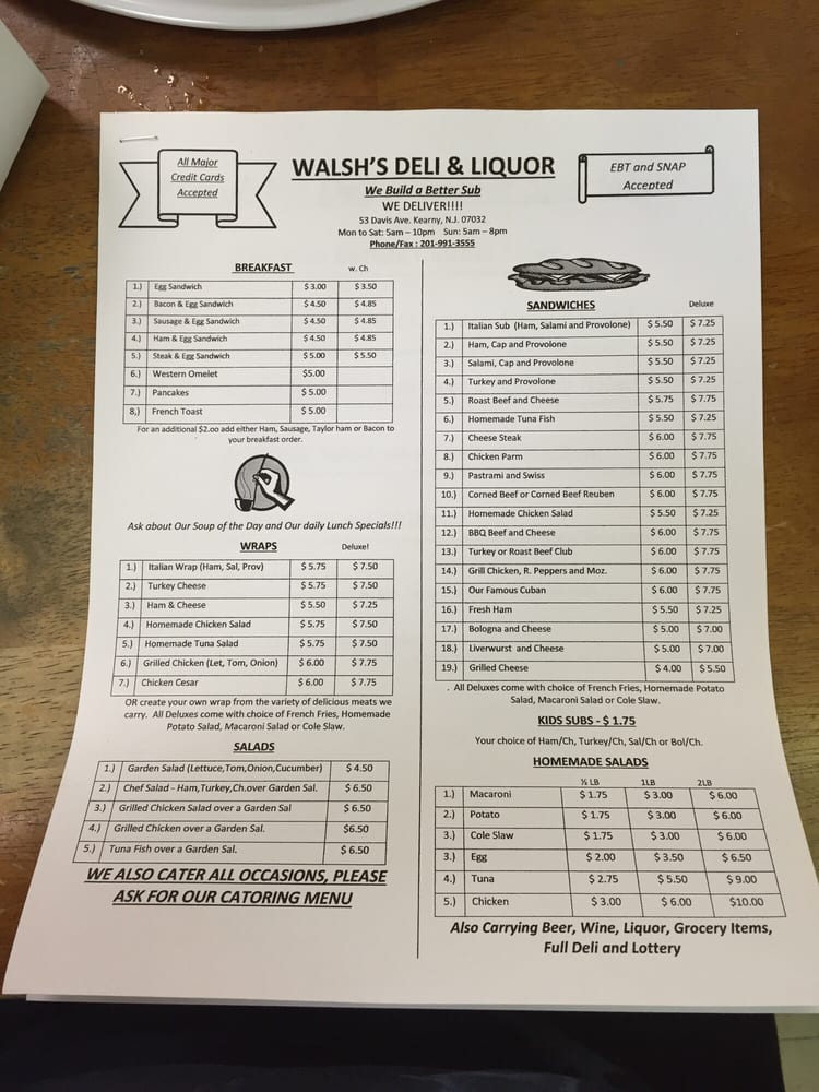 Walsh's Deli & Liquors Walsh's Deli & Liquors