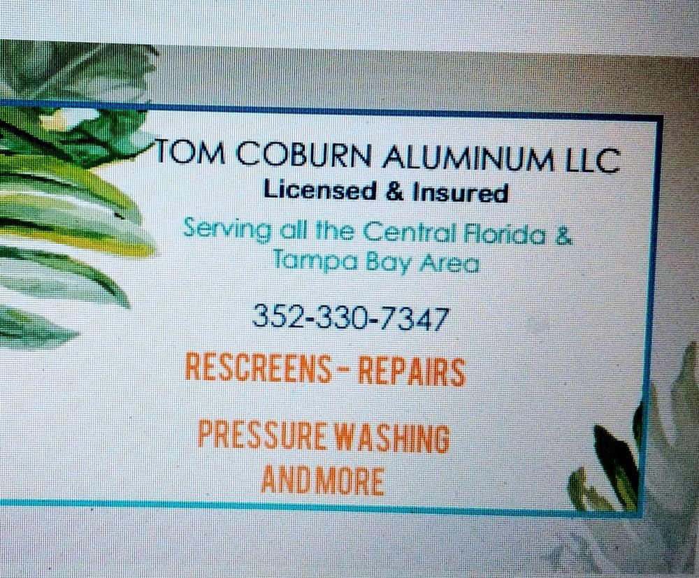image of business Tom Coburn Aluminum Installation