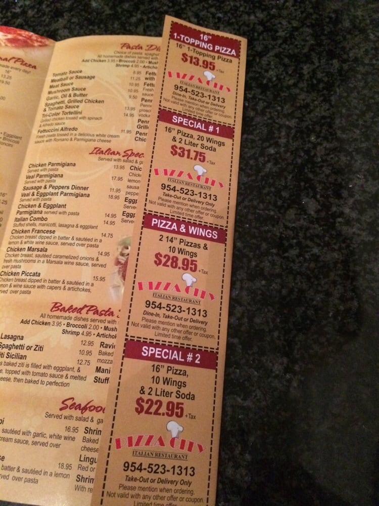 Pizza city coupons