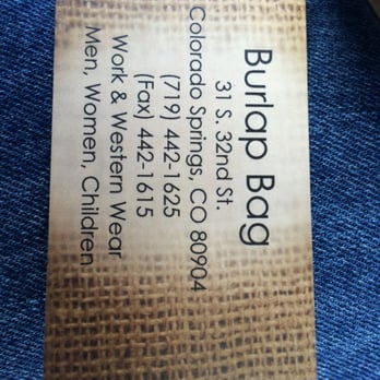 Burlap Bag 10 Photos Shoe S 31 32nd St Colorado Photo Of Burlap Bag Colorado Springs Co United States This Is The