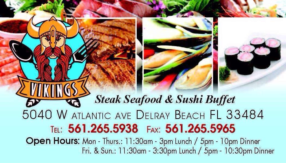 Photos For Vikings Steak Seafood Sushi Buffet Yelp Photo Of Vikings Steak Seafood Sushi Buffet Delray Beach Fl United States