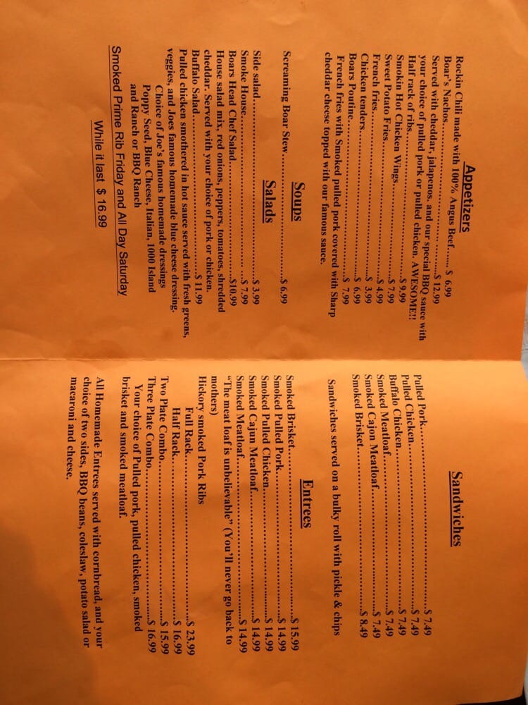 Screaming Boar BBQ CLOSED 25 Reviews Barbeque 40 W Main St