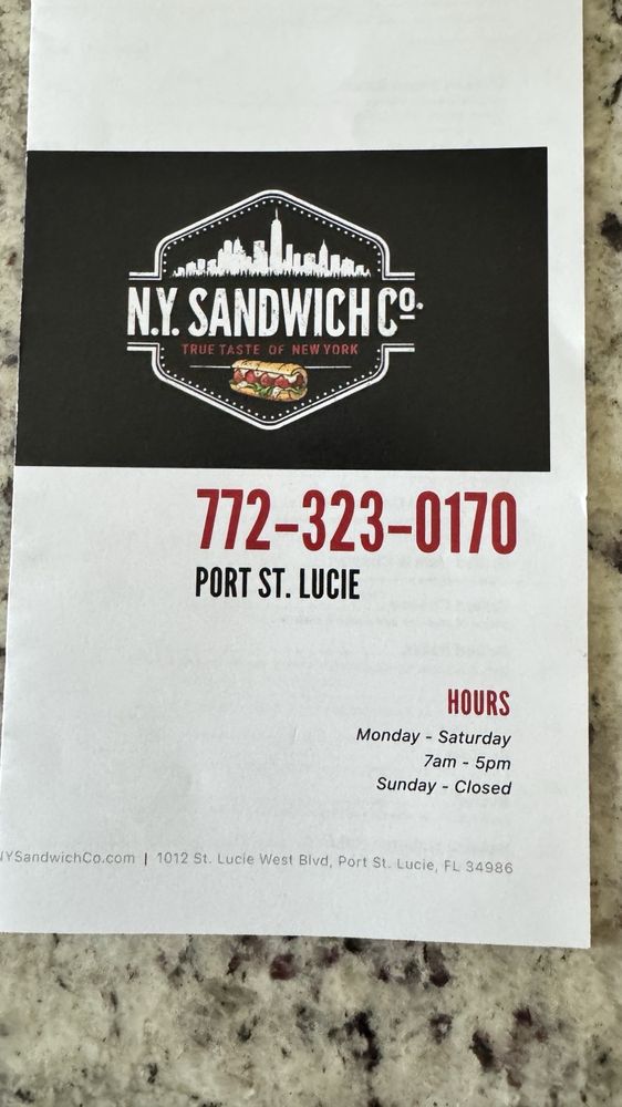 N.Y. Sandwich Image