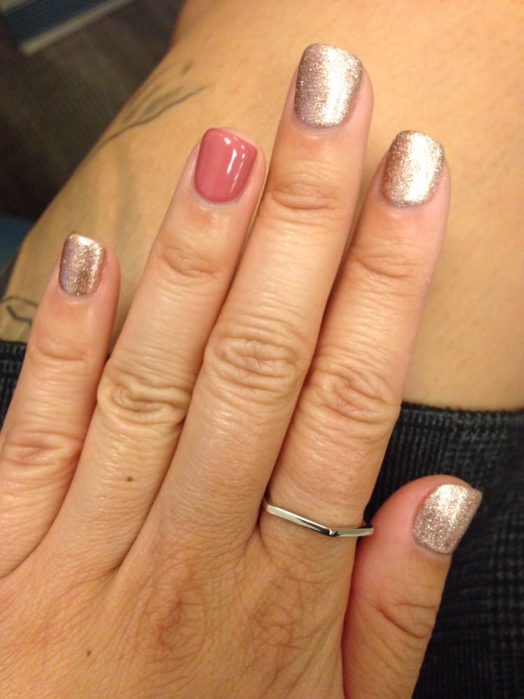Gel Nails By Linda The Rose Gold Color Is Orly 2 And I Can T Photo Of Perfect Nails Spa Orange Ca United States Gel By