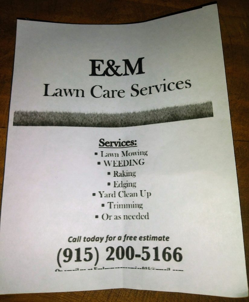 E&M Lawn Care Services