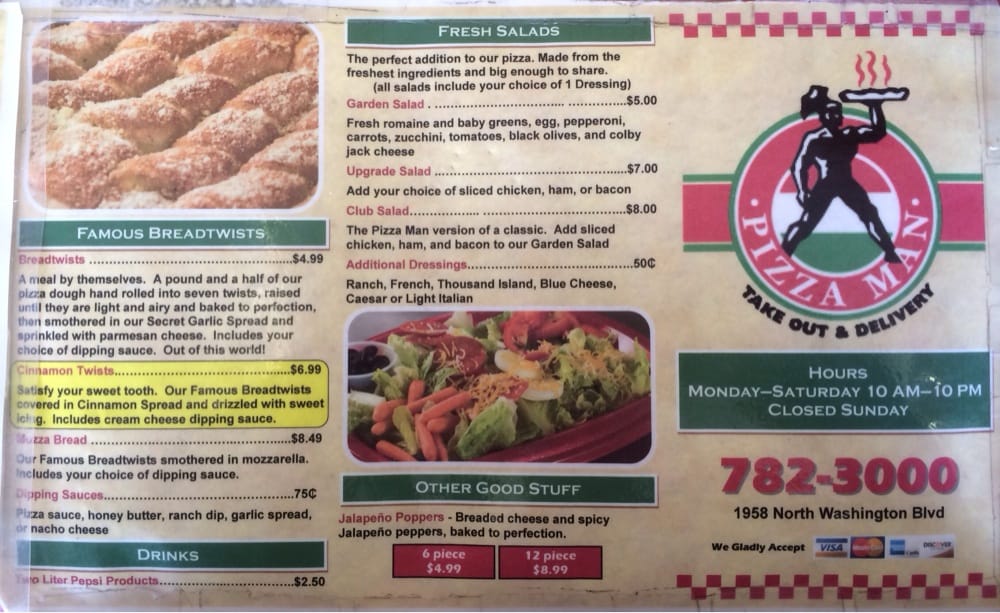 Second page of menu Yelp