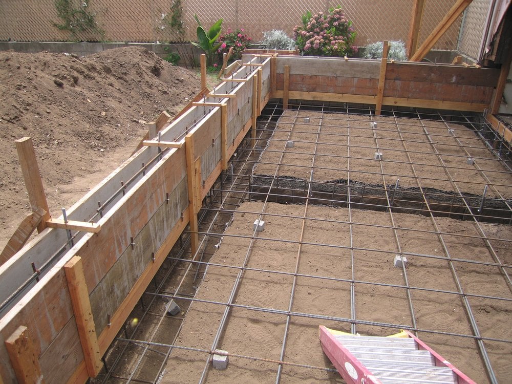 A New Reinforced Foundation And Concrete Slab A New Reinforced Foundation And Concrete Slab