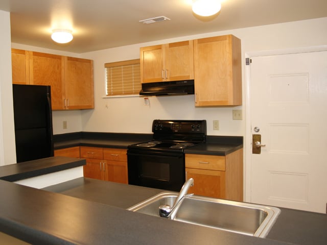 Kitchen With All Black Appliances And Countertopodern