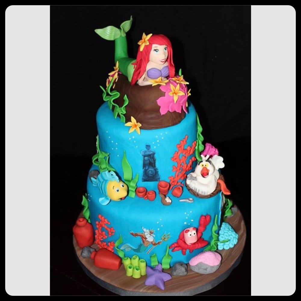 The Little Mermaid Baby Shower Cake 7 30 15 Yelp Photo Of Bettylicious Cakes C Springs Fl United States The Little Mermaid