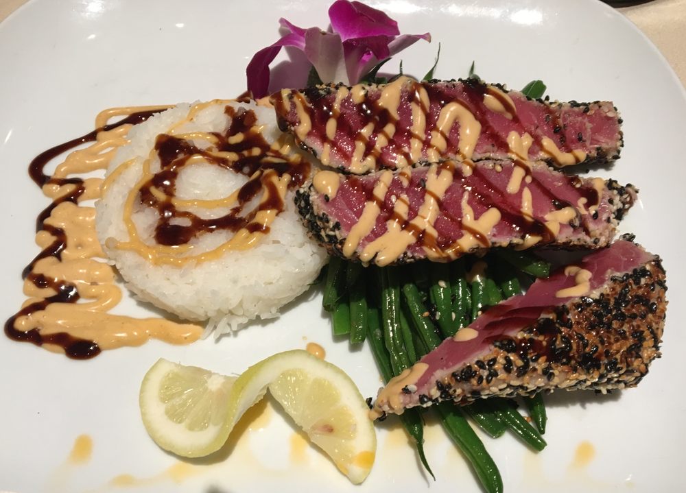 Extra Rare Tuna Steak With Sesame Seeds Yelp Photo Of The Corner Bistro Randolph Nj United States Extra Rare Tuna