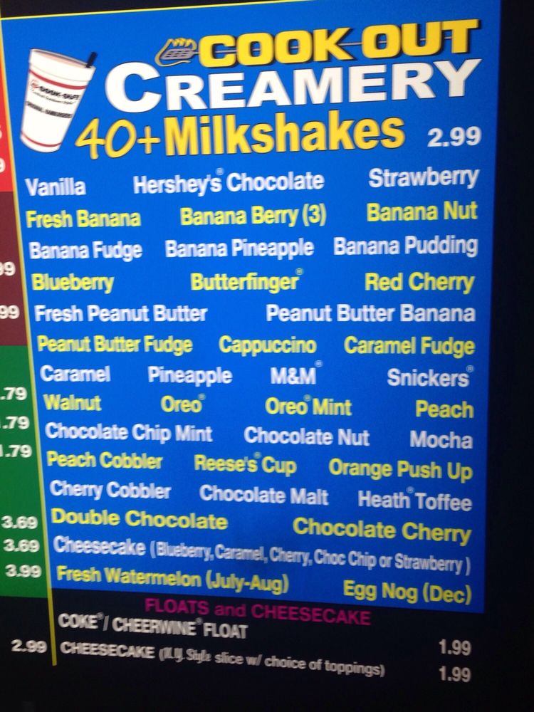 Cook Out - 15 Reviews - Fast Food - 703 N Main St, Summerville, SC