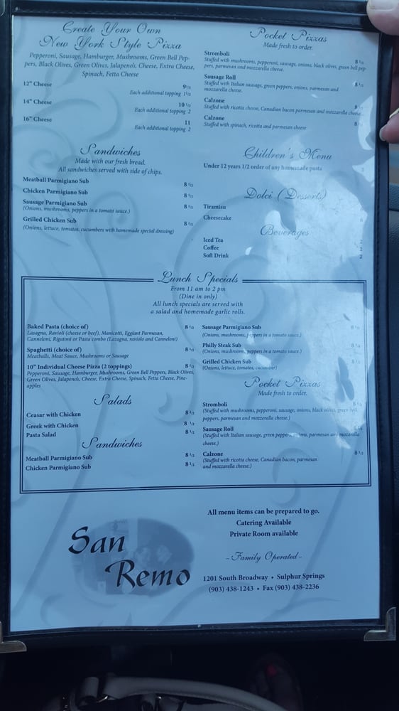 San Remo Restaurant CLOSED 25 Reviews Italian 1201 S Broadway