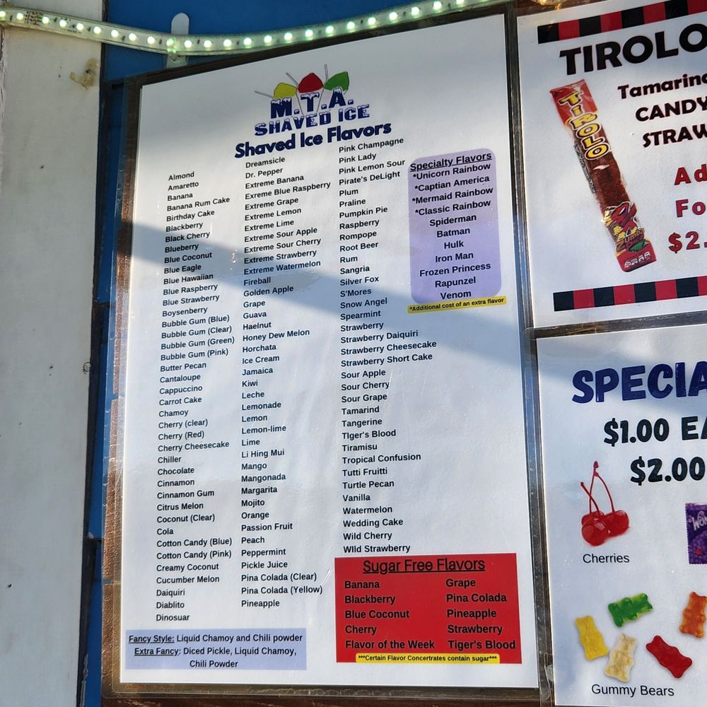 M T A Shaved Ice