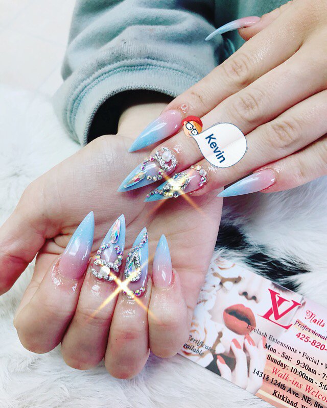 Ombré Powder Light Blue And Pink Design By Kevin Yelp