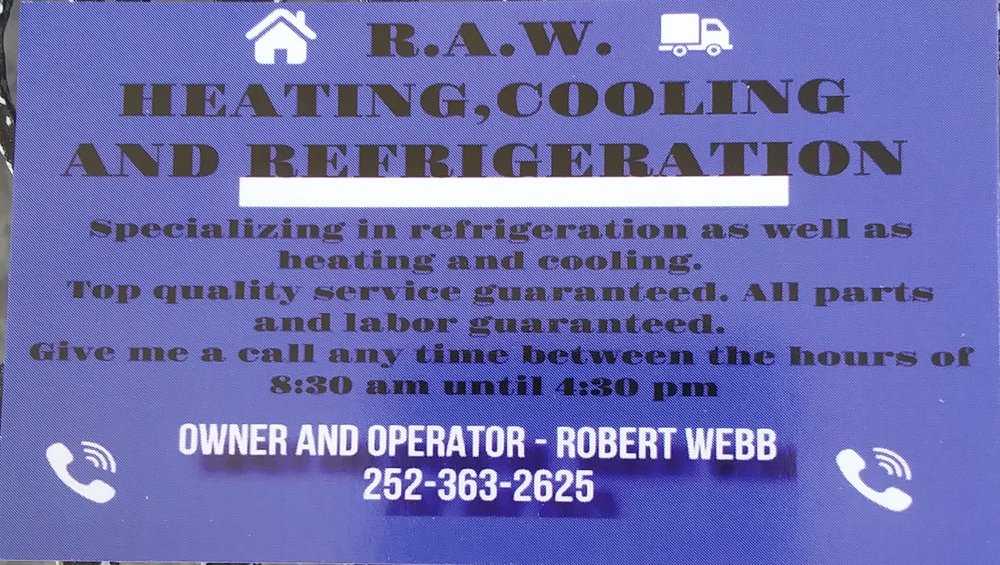 RAW Heating Cooling and Refrigeration