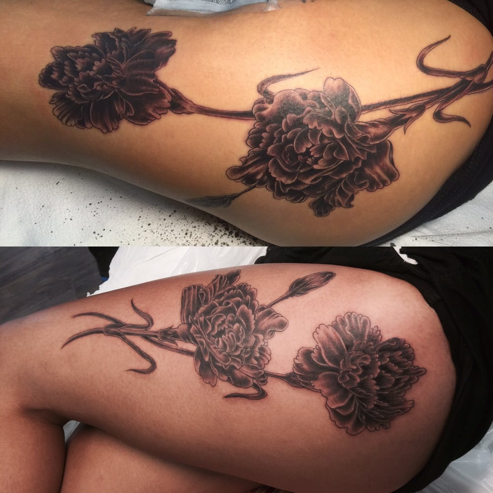 artist ben sister matching carnation flower tattoo yelp artist ben sister matching carnation flower tattoo yelp