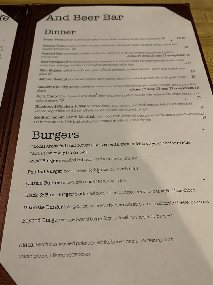 Online Menu Of The Painted Fish Cafe Beer Bar Restaurant Banner