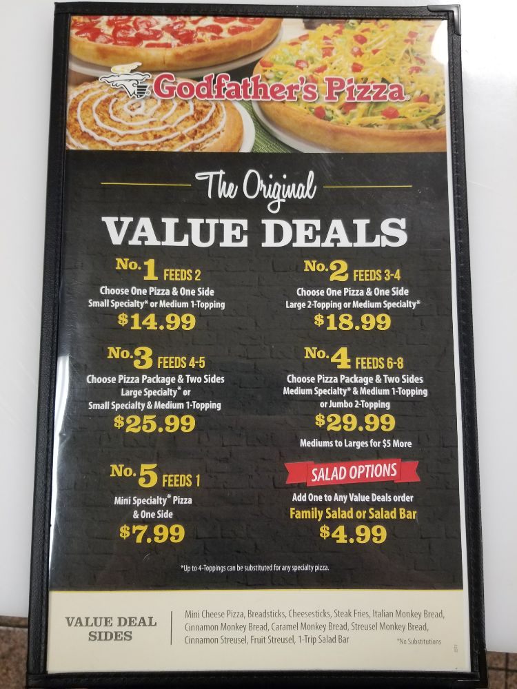 Godfathers Pizza Coupons & Promo Codes