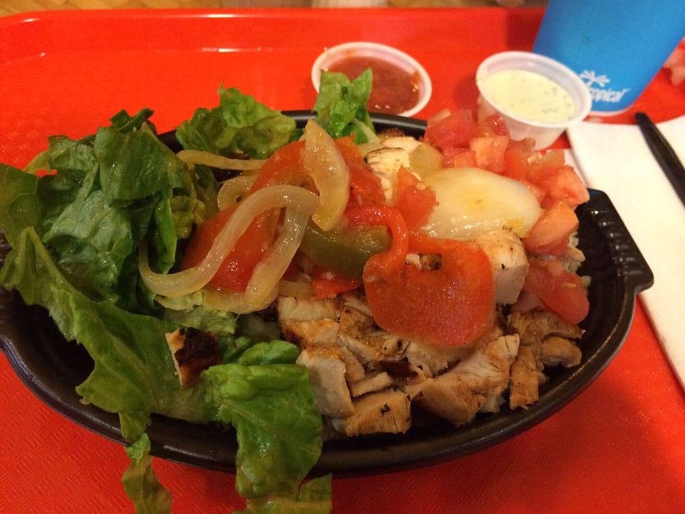 pollo tropical tropichop brown rice