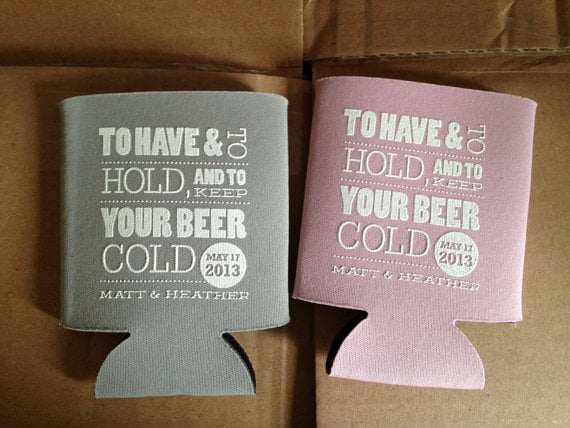 Custom Wedding Koozies Make Great Favors Yelp Photo Of Nuptial Necessities Austin Tx United States Custom Wedding Koozies Make