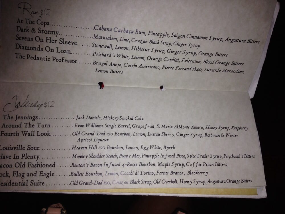 Whisky And Rum Menu Yelp